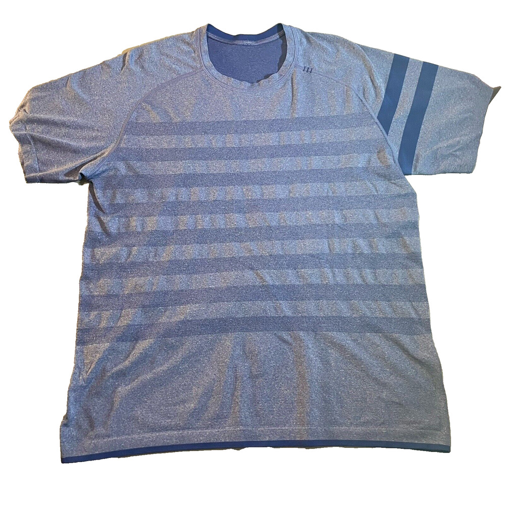 Lululemon Mens Large Visualize Your Victory Metal Vent Tech T Shirt Gym Top